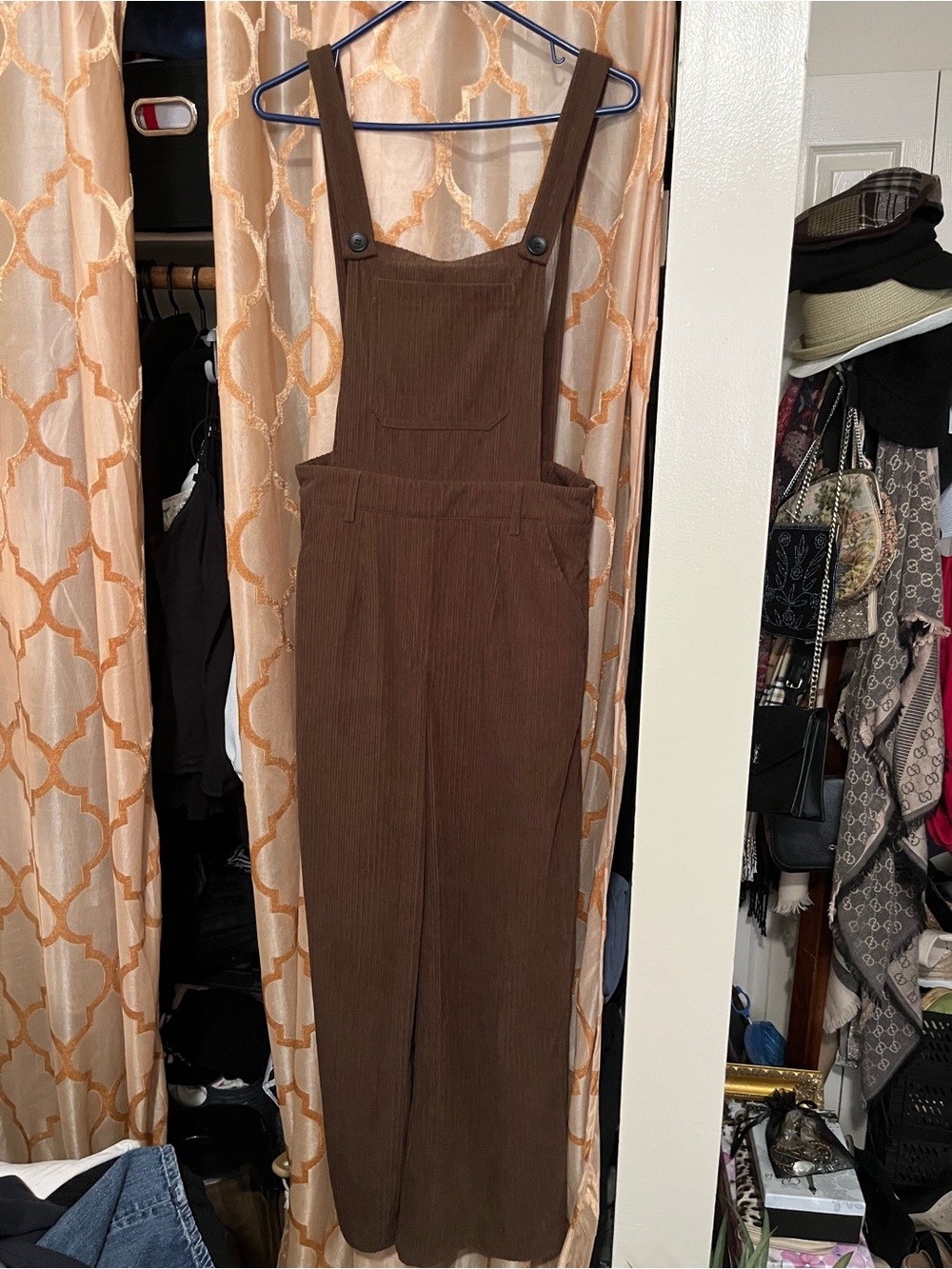 Brown Corduroy Jumpsuit/Overalls